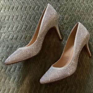 Silver bling shoes